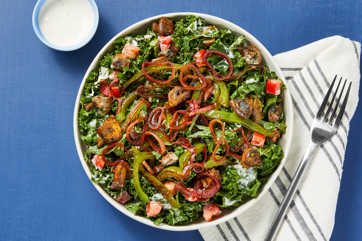 Mushroom Kale Salad
